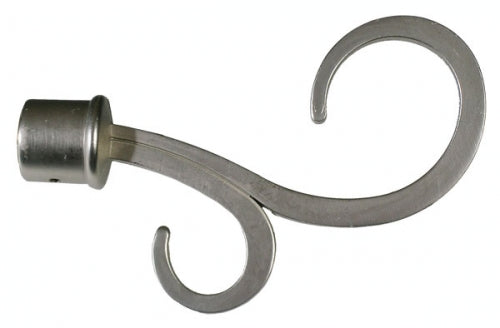 Bastone Tenda Estensibile Atene 120–210 cm in Metallo con Finitura Cromo Satinato
