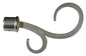 Atene Extendable Curtain Rod 120–210 cm in Metal with Satin Chrome Finish