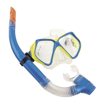 Schnorchel-Set Ocean Diver ab 14 Jahren, Glasmaske, Dry-Top-Schnorchel