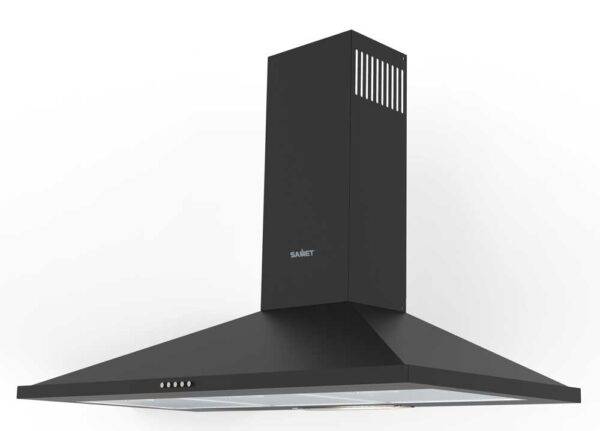 Dunstabzugshaube Pyramide 60 cm Schwarz 135W 450 m³/h