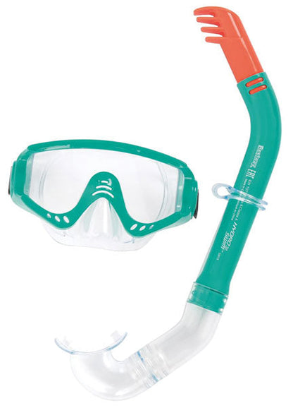 Set Snorkeling Secret Bay 14+ Anni, Maschera in Policarbonato, Boccaglio Silicone