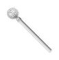 Extendable Steel Curtain Rod 120-210cm Flower Finial
