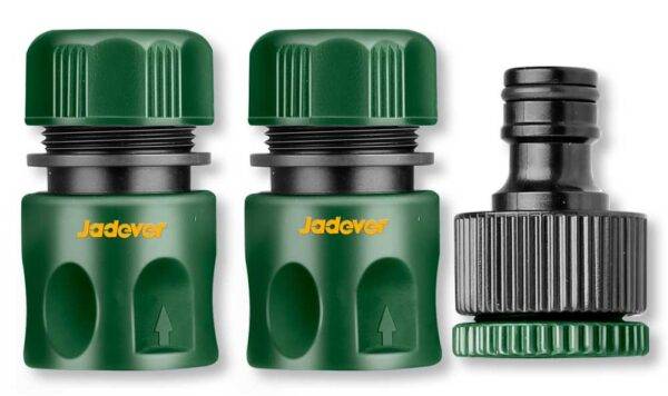Set mit 3 Jadever Schnellkupplungen für Gartenschläuche
