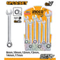 6-piece Ratchet Wrench Set 8-17mm – Cr-Mo steel, CR-V finish