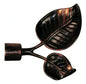 Berlin Extendable Curtain Rod 120–210 cm in Black Wrought Iron with Copper Finish
