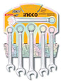 Set 6 chiavi combinate fisse e a stella – 8-17mm, finitura lucida, blister