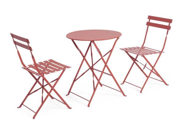 Set Bistrot Austin 3 pezzi (1 tavolo + 2 sedie)
