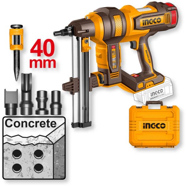 20V Brushless Betonnagler Solo mit Koffer