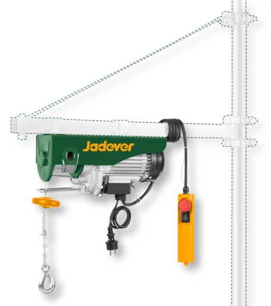 Paranco Elettrico 450 W – Portata 125/250 KG, Sollevamento 18 m