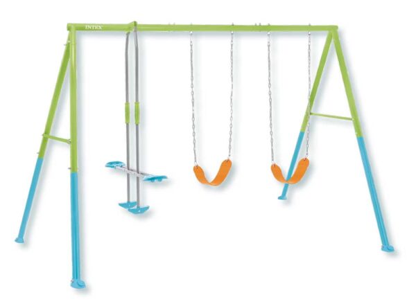 Schaukel 3-Komponenten für Kinder 323x235x200cm - 2 Sitze und Wippe