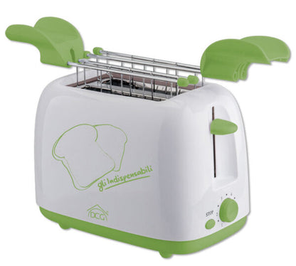 Tostapane elettrico 2 fette, timer 6 livelli, autospegnimento, pop up Colori Assortiti