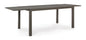 Extendable Aluminum Table Hilde 200-300x100 cm – Coffee Color
