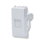 White Ethernet socket compatible with Plana Series