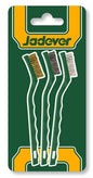 Set of 3 Abrasive Brushes 7" – Nylon, Brass and Metal Wire