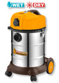 Ingco Wet&Dry Stainless Steel Vacuum Cleaner 30L 1400W