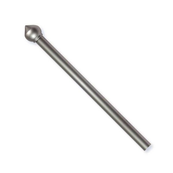 Ausziehbare Vorhangstange aus Stahl 120-210cm Kugel