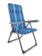 LYING upholstered relax chair - Metal frame, polyester, 56x68x108 cm, blue