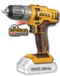 Cordless drill 20V, 45 Nm, 2 speeds, keyless chuck
