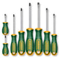 8-piece Screwdriver Set Phillips/Slotted – Magnetic Tip, CR-V Steel