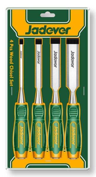Set 4 Scalpelli per Legno – 6/12/19/25 mm, Acciaio 60CRV
