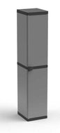 Tall resin cabinet with 3 adjustable shelves 34×39.5×168 cm