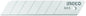 Set of 10 snap-off blades 18x100mm INGCO – Plastic box, high resistance