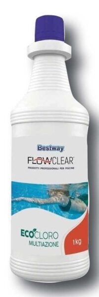 Ecocloro 1 kg multiazione Bestway, trattamento ecologico per piscine