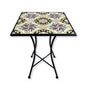 Santorini 60x60 cm Folding Ceramic Mosaic Outdoor Table