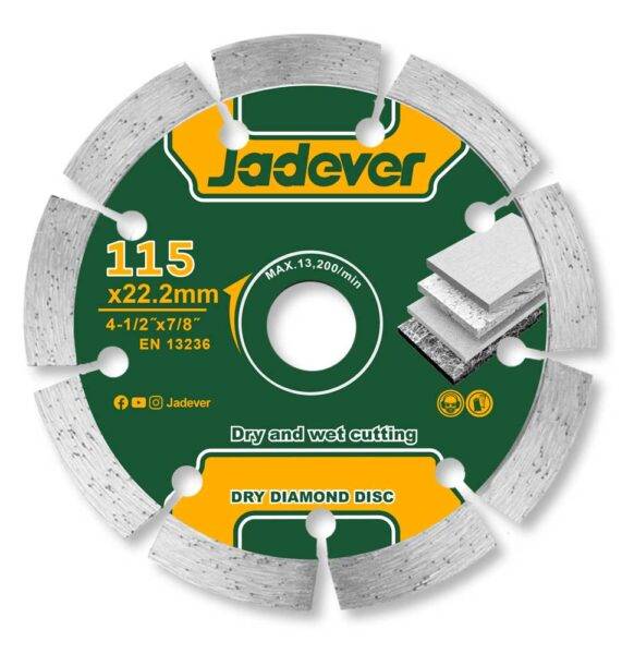 Segmentierte Diamantscheibe 115 mm für schnellen Schnitt