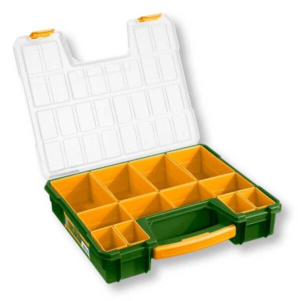 Werkzeugkoffer aus Kunststoff 13.5" mit 12 herausnehmbaren Fächern