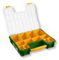 13.5" Plastic Small Parts Organizer Case with 12 Removable Bins