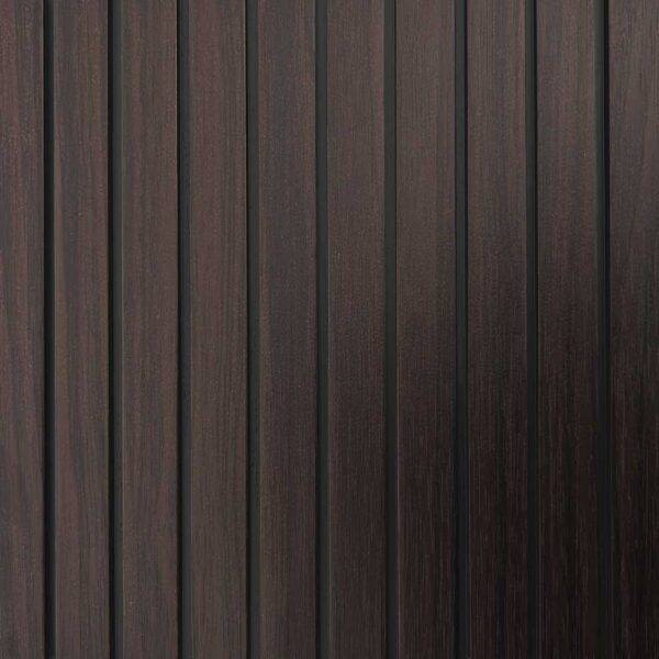 Pannello Murale in PVC con Doghe Effetto Legno 3D