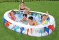 Oval Inflatable Pool 229x152x51 cm – Durable Vinyl, 542 L