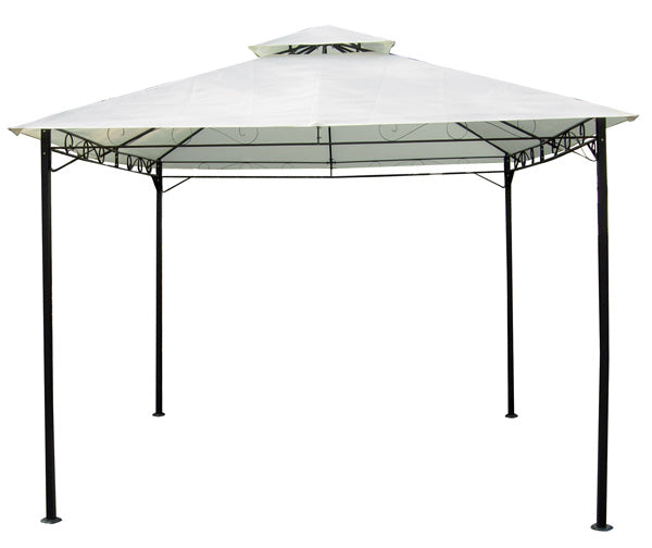 Gazebo Echos 3x3 m - Acciaio Verniciato, Copertura 180 gr, Ecrù