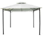 Echos 3x3 m Gazebo - Painted Steel, 180 gr Cover, Ecru