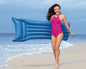 Solid Color Inflatable Mattress 183x69 cm – Blue, Green, Pink