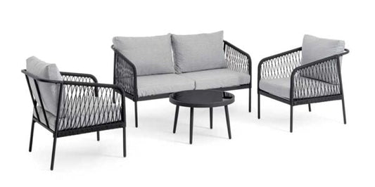 Set Salotto da Esterno Felipe 4 Pezzi in Alluminio