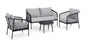 Felipe 4-Piece Aluminum Outdoor Lounge Set