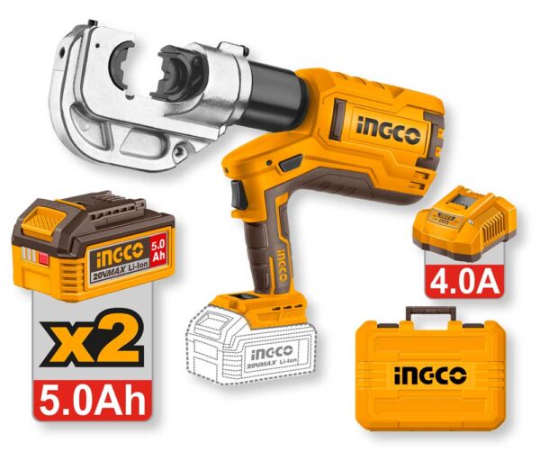 Crimpatrice Idraulica a Batteria 20V 2Bat.5Ah - Forza 104kN + Valigetta