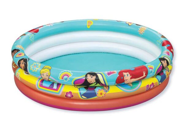 Piscina Gonfiabile 3 Anelli Sirenetta Disney 122x25cm - Linea Principesse