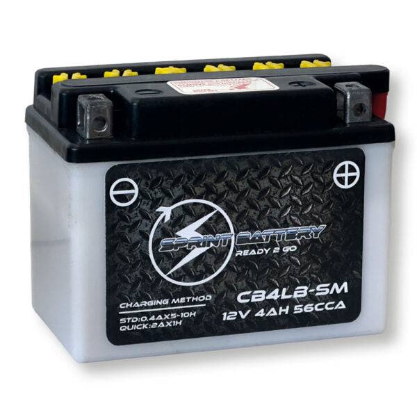 Sprint Motorcycle Battery 12V 4Ah with 56A Cranking Power – Right Positive