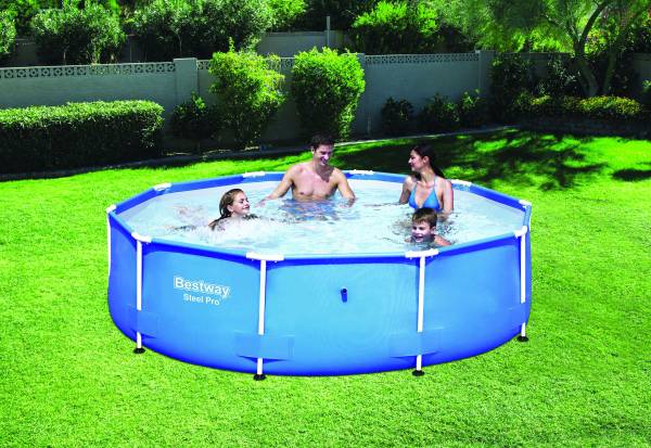 Runder Aufstellpool 305x76 cm – Verzinkter Stahl 4.678 L