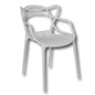 Horn Chair - Monobloc Polypropylene, Modern Design, White
