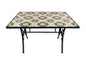 Santorini Table 120x80 cm Ceramic Mosaic Steel Frame