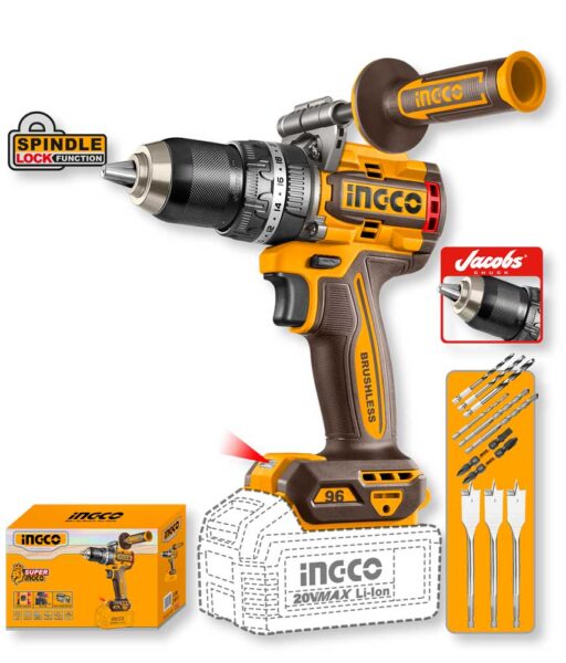 Trapano a Percussione 20V Compact Brushless 96Nm Nudo - Solo Corpo Macchina