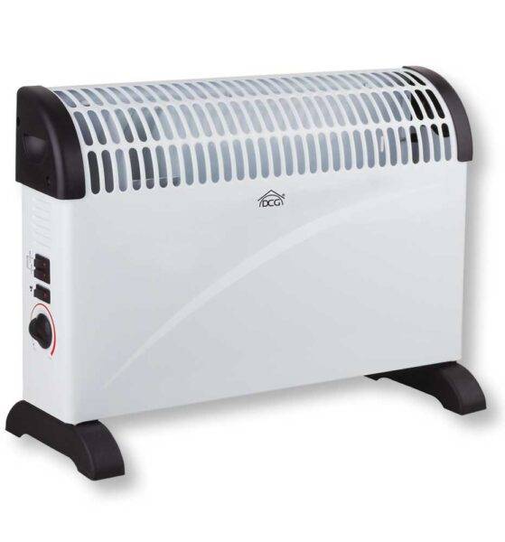 Elektrischer Konvektor 2000W mit verstellbarem Thermostat und Turbofunktion