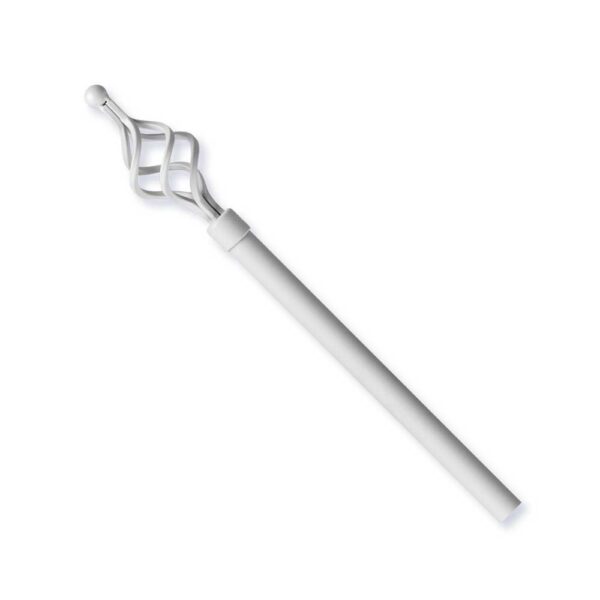 Ausziehbare Gardinenstange aus Stahl 120-210cm