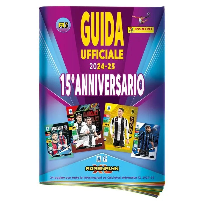 Calciatori Panini Adrenalyn XL 2024-2025 Starter Pack Album + 5 Booster Packs 30 Karten