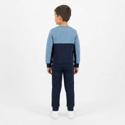 Champion tuta sportiva junior in cotone felpato Sweatsuit 307721 BS501 blu