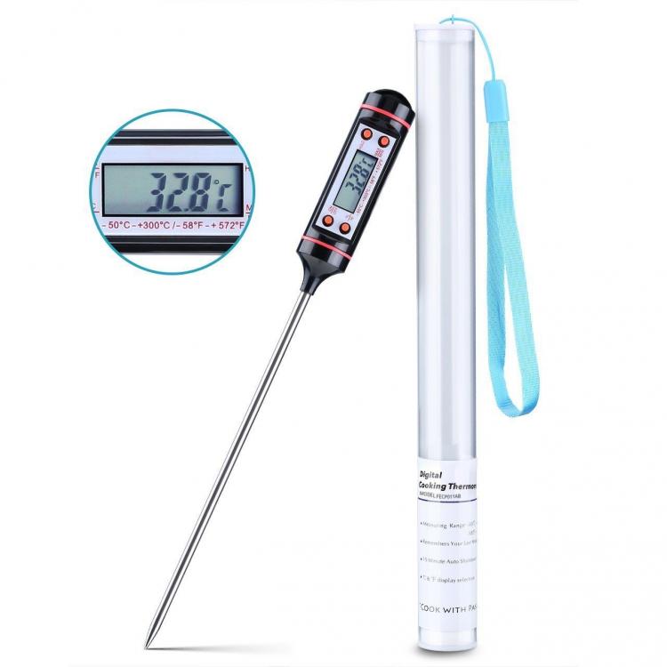 Digital Food Laboratory Kitchen Thermometer Temperature Measurement Case